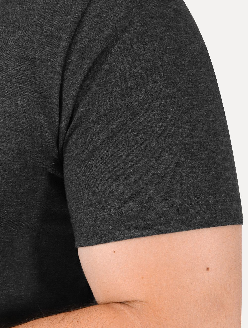 Camiseta Aramis Masculina Basic V-Neck Dark Logo Grafite Mescla