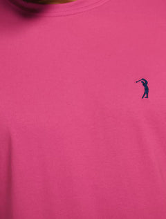 Camiseta Aleatory Masculina Navy Icon Beet Pink Rosa Escuro