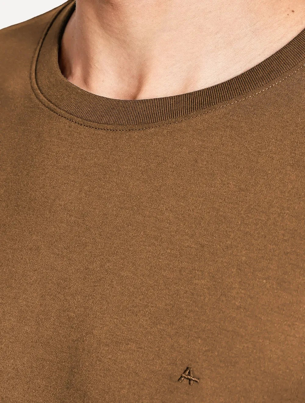 Camiseta Aramis Masculina Basic Lisa Mono Icon Marrom