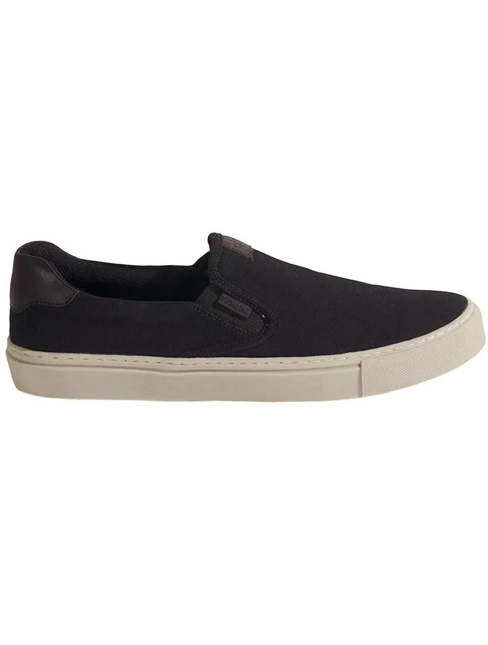 Tênis Dudalina Masculino Zara Slip On Lona Mistral Napa Logo Preto