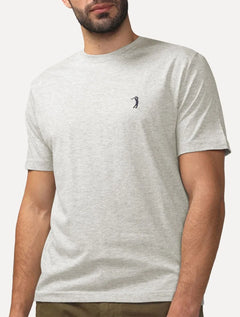 Camiseta Aleatory Masculina Navy Icon Off-White Mescla