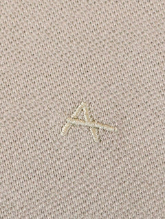 Polo Aramis Masculina Piquet Ziper All Straw Palha