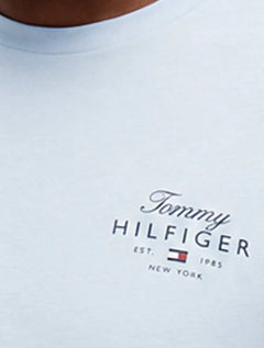 Camiseta Tommy Hilfiger Masculina Brand Love Signature Logo Azul
