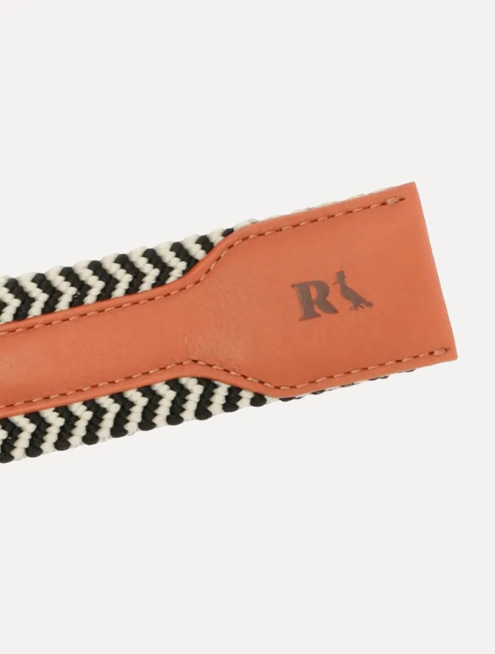 Cinto Reserva Masculino Tecido Havana Preto/Areia