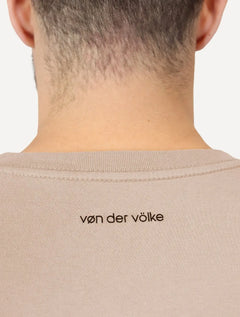 Camiseta Von der Volke Masculina Origineel Velvet Dark Lion Cáqui Médio