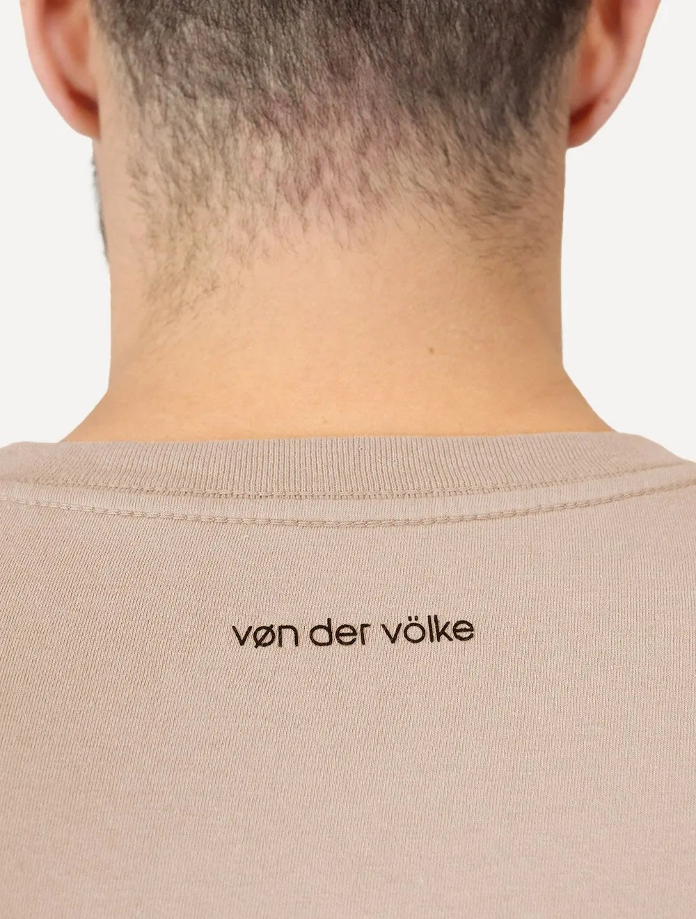 Camiseta Von der Volke Masculina Origineel Velvet Dark Lion Cáqui Médio