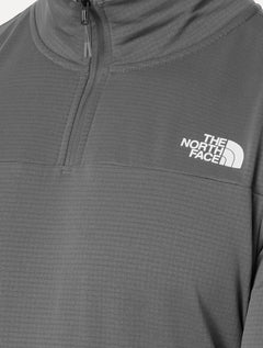 Blusa The North Face Masculina Pulover Cedar Trail Grid Fleece 1/4 ZIP Cinza