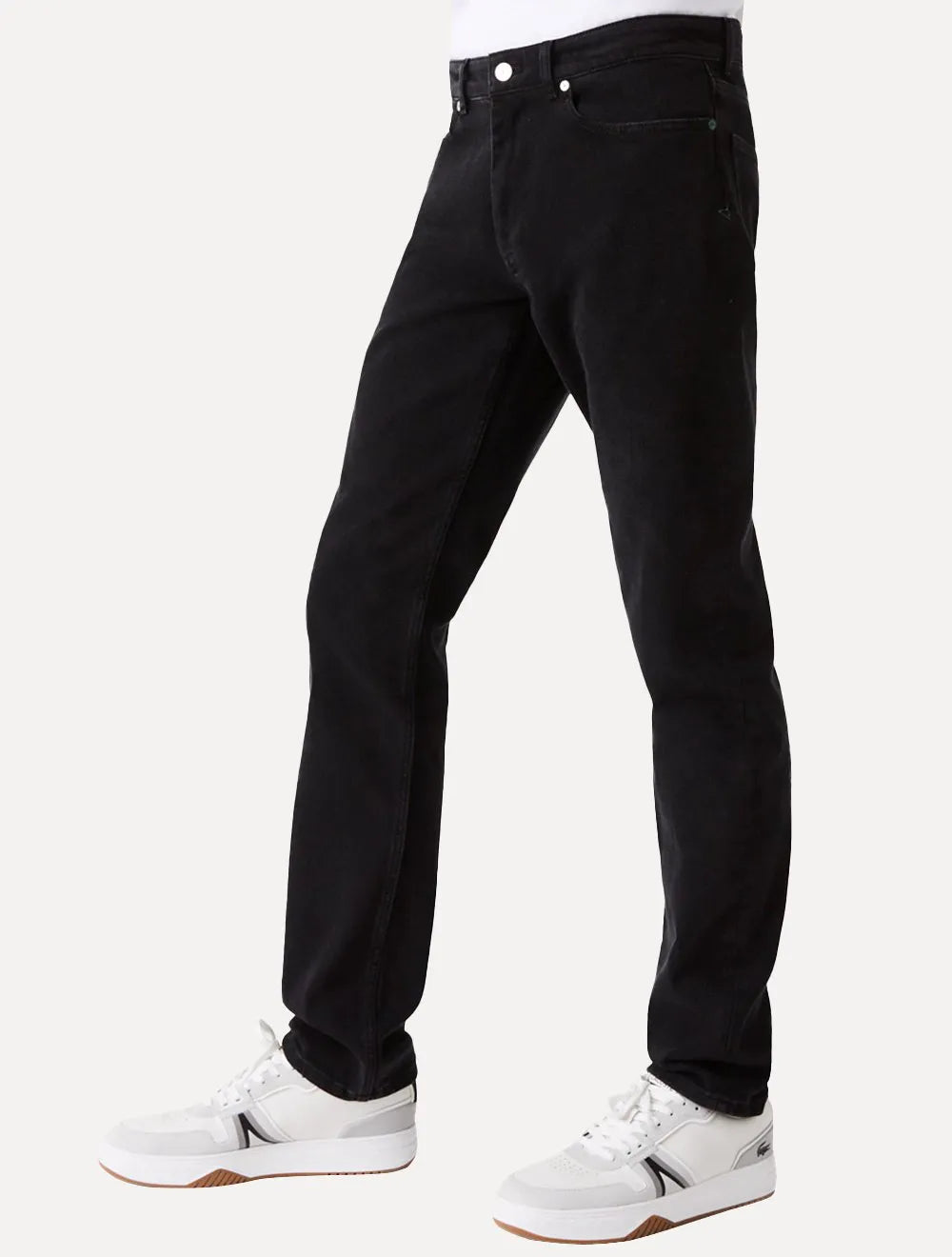 Calça Lacoste Jeans Masculina Slim Fit Cotton Denim Stretch Preta