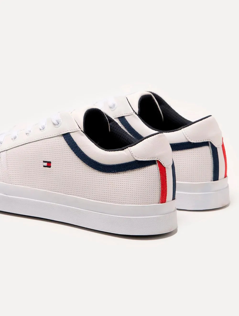 Tênis Tommy Hilfiger Masculino Jay 13A Iconic Leather Puched Branco