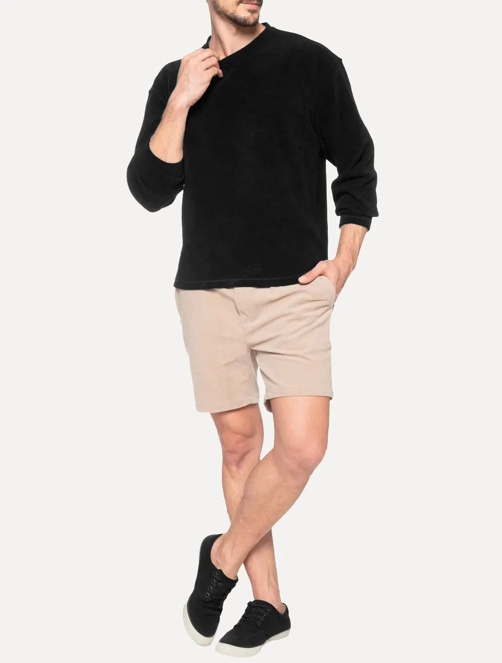 Moletom Osklen Masculino Denver Canelado Preto