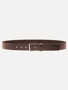 Cinto King & Joe Masculino Couro Logo Queima Marrom