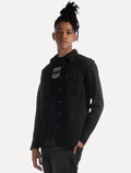 Camisa Jeans Levis Masculina Barstow Western Preta