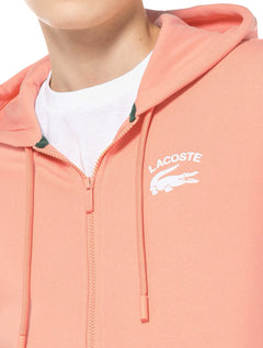 Moletom Lacoste Masculino Embroidery Full Zip Laranja Claro