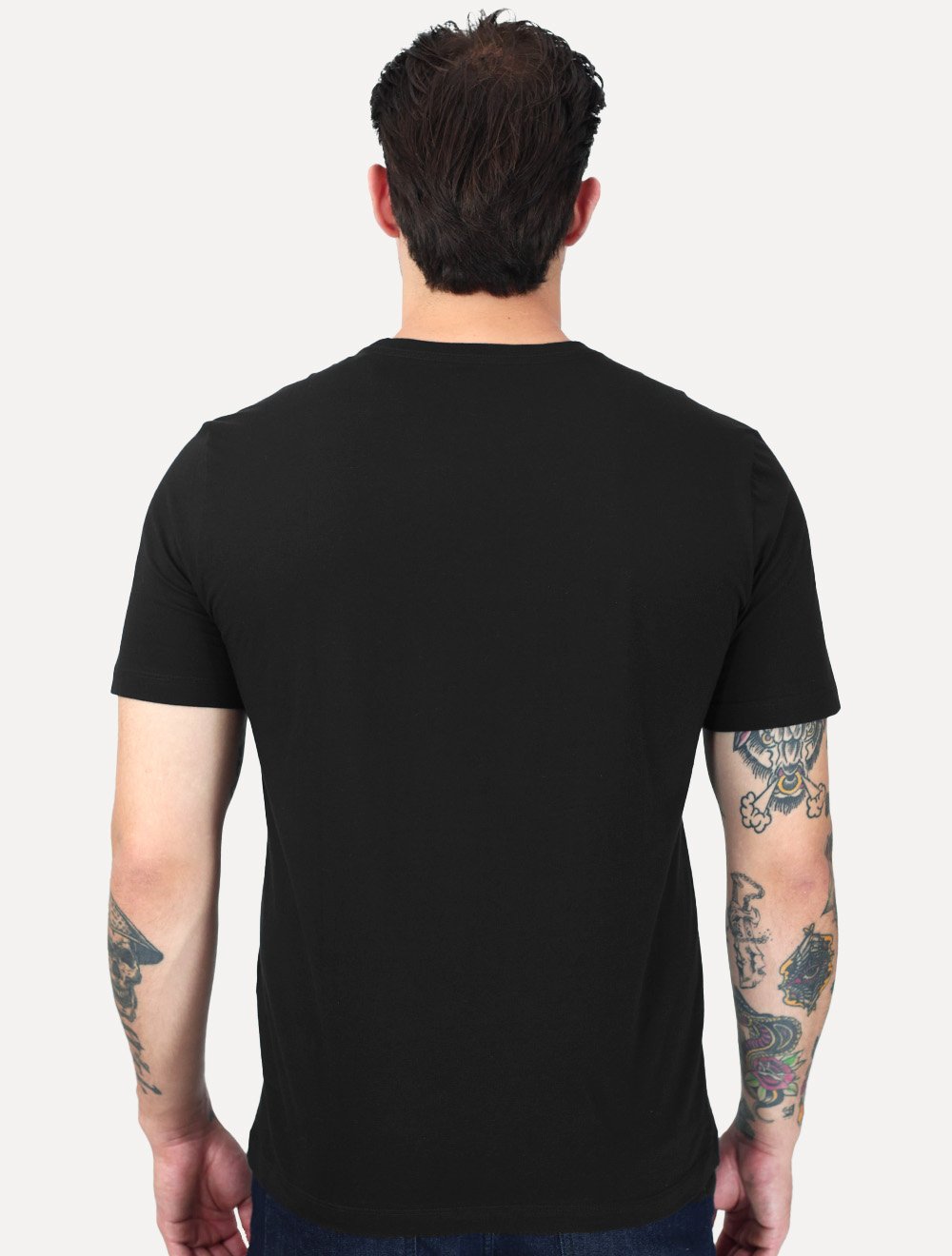 Camiseta Individual Slim Pima Soft Touch Logo Preto