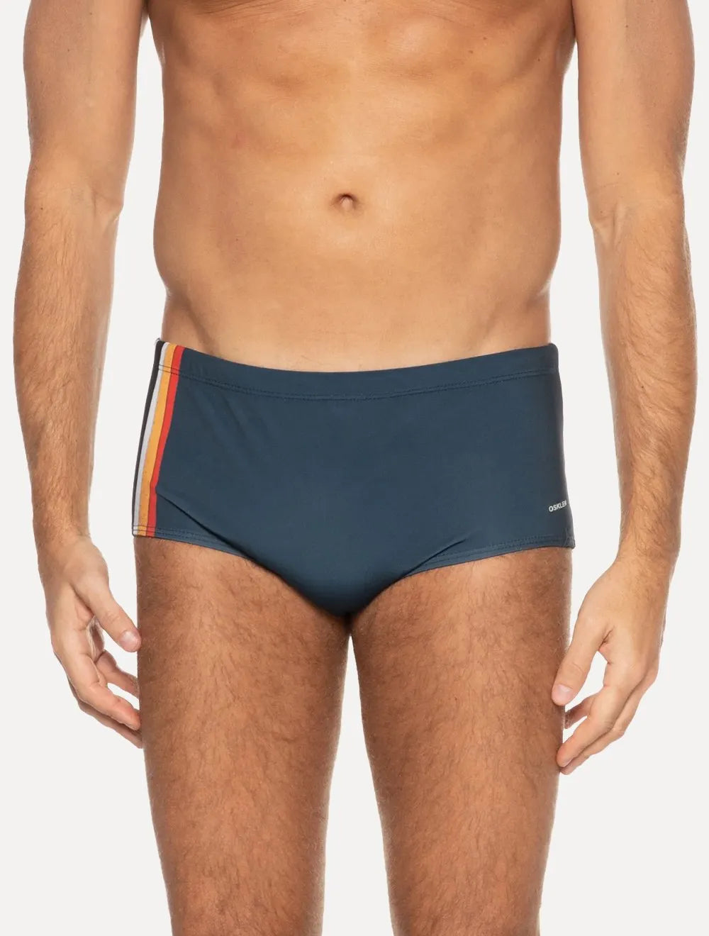 Sunga Osklen Masculina Tropicalia Stripes Azul Marinho