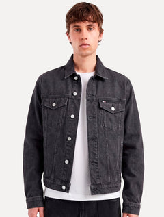 Jaqueta Tommy Jeans Masculina Regular Ryan Trucker Cinza