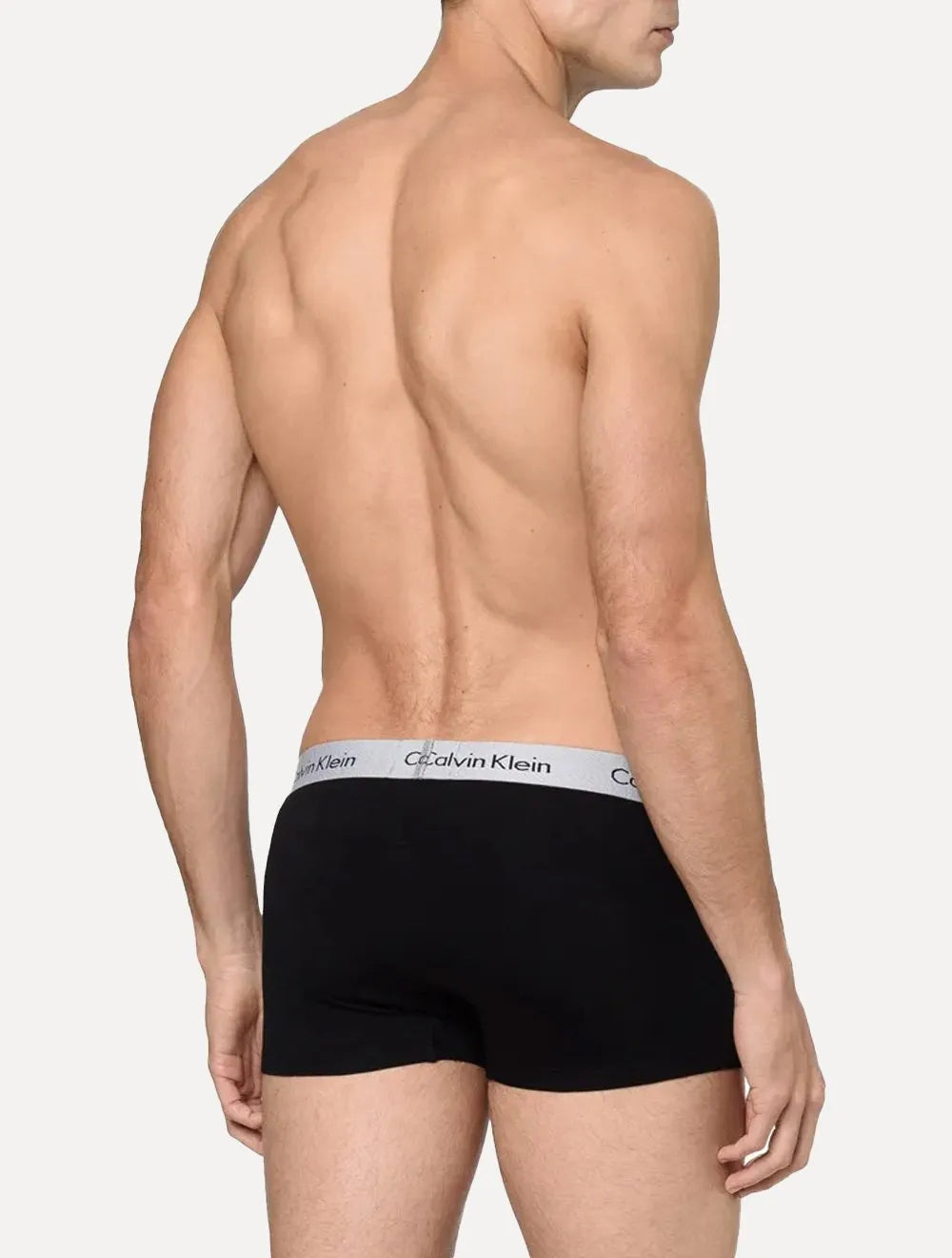 Cuecas Calvin Klein Low Rise Trunk Print Preta/ Branca/ Mescla Pack 3UN