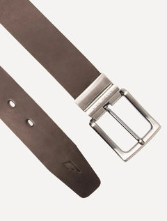 Cinto Ellus Masculino Couro Dupla Face Casual Marrom
