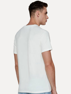 Camiseta Tommy Jeans Masculina Slim Linear Chest Branca