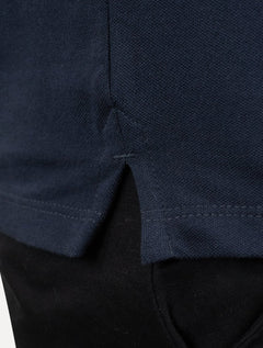 Polo Tommy Jeans Masculina Piquet Regular Tipped Stretch Azul Marinho