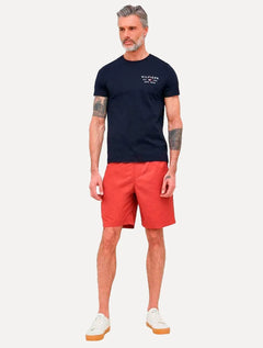 Camiseta Tommy Hilfiger Masculina Brand Love Small Logo Azul Marinho