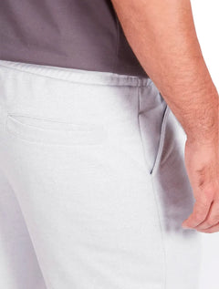 Bermuda Aramis Masculina Moletom Sport Recortes Cinza Claro