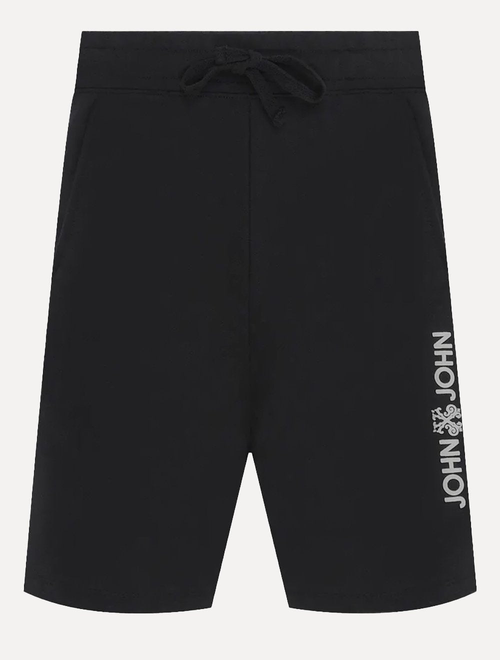 Bermuda John John Masculina Moletom New Basic Preta