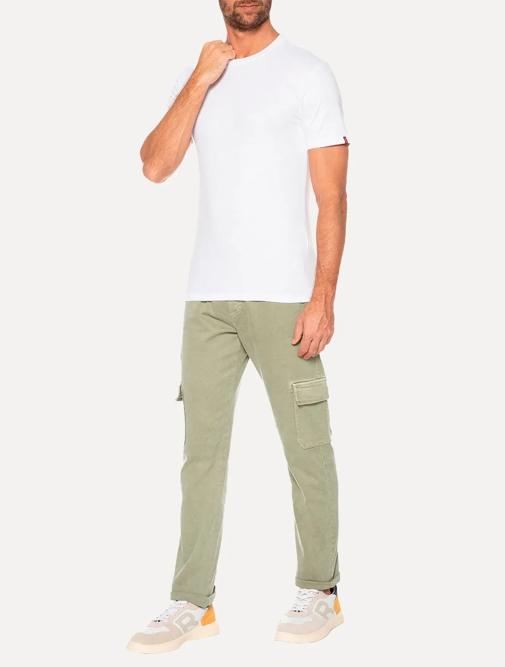Camiseta Levis Masculina Lisa Branca