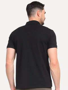 Polo Ellus Masculina Piquet Classic Preta