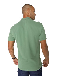 Polo Aramis Masculina Basic Piquet Verde Sálvia