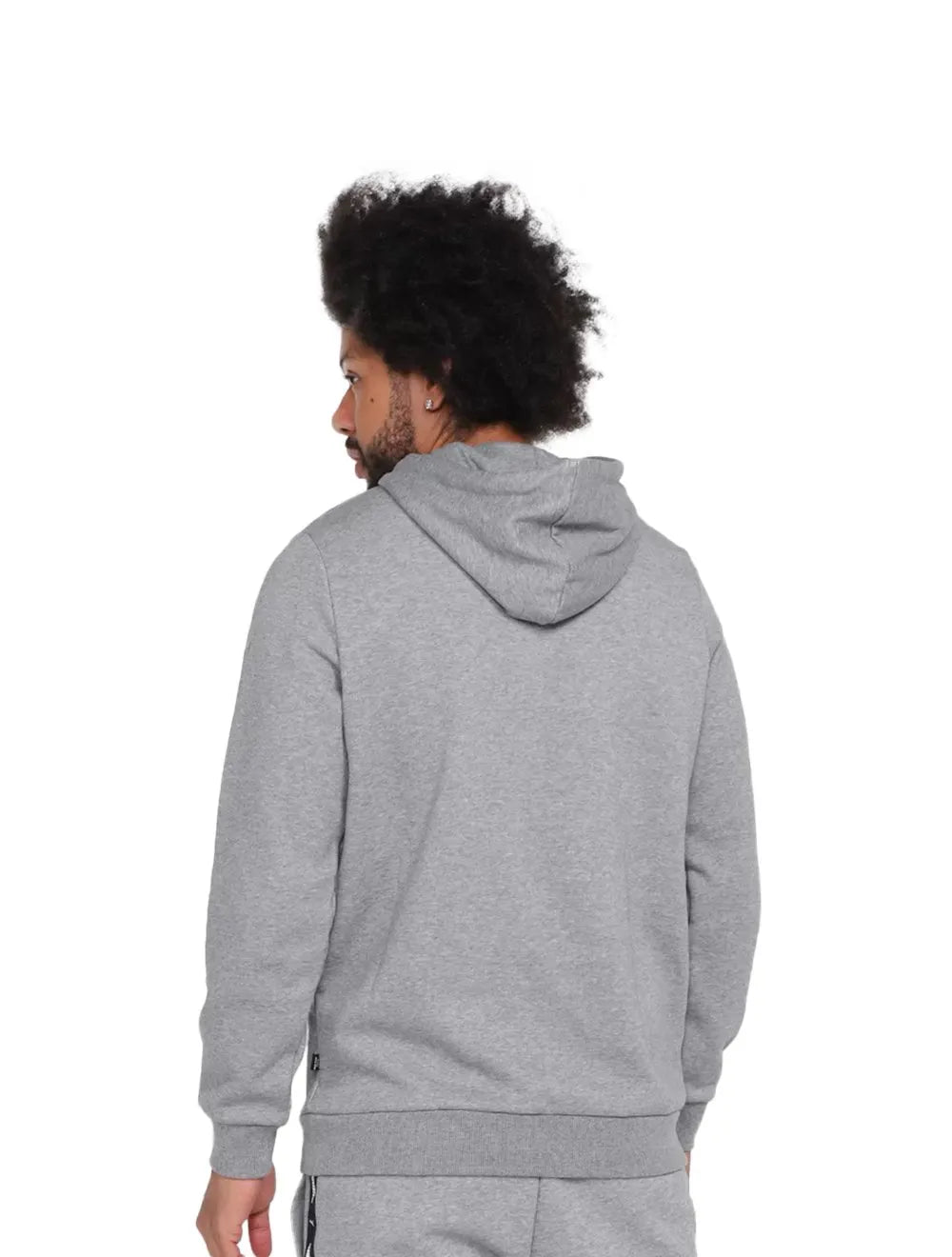 Moletom Puma Masculino Hoodie Essentials Small Logo Cinza Mescla
