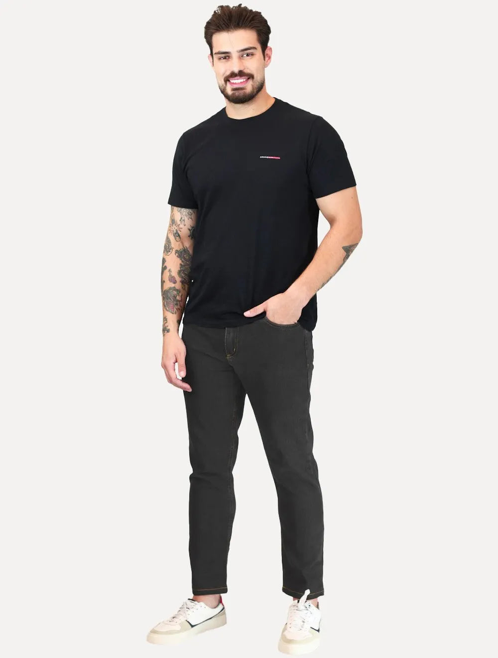 Calça Aeropostale Jeans Masculina Skinny Blue Preta
