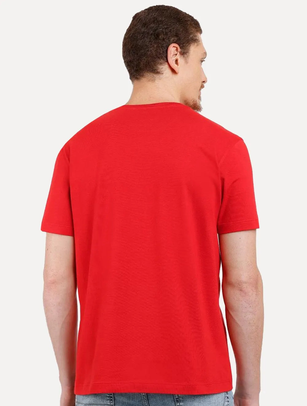 Camiseta Aramis Masculina Basic Lisa Vermelha