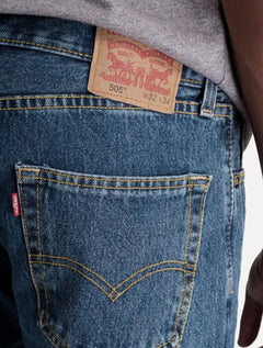 Calça Levis Jeans Masculina 505 Regular Azul Médio