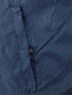 Jaqueta VR Masculina Nylon Tecno Bomber Hoodie Azul Marinho