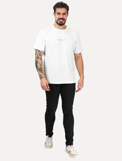 Camiseta Osklen Masculina Regular Big Shirt Tracking Snow Branca