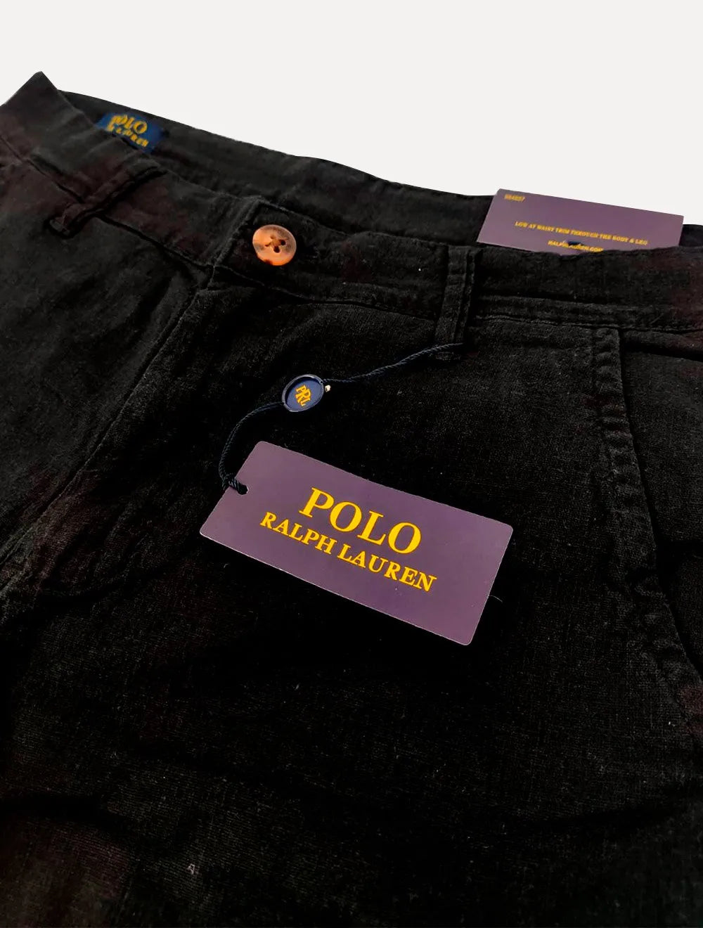 Bermuda Ralph Lauren Masculina Linho Red Icon Preta