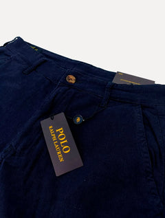 Bermuda Ralph Lauren Masculina Linho Red Icon Azul Marinho
