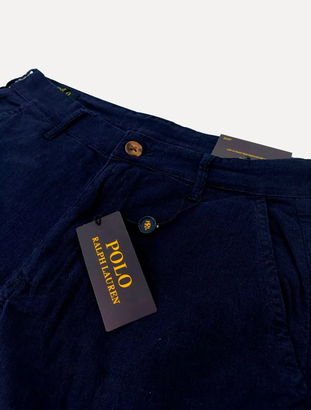 Bermuda Ralph Lauren Masculina Linho Red Icon Azul Marinho