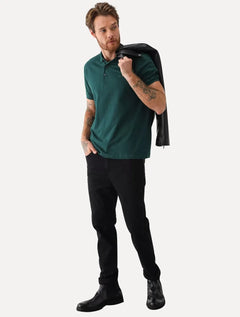 Polo Ellus Masculina Piquet Classic Easa Verde Escuro