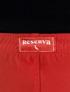Short Reserva Masculino D'Água Beachwear Liso Basico Lateral Vermelho