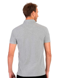 Polo Aramis Masculina Basic Piquet Cinza Mescla