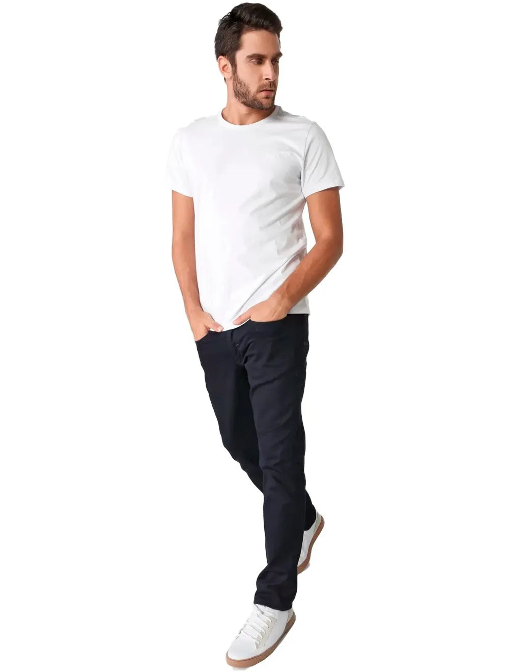 Camiseta Colcci Masculina Básica Lisa Branca