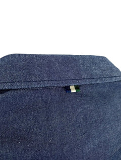 Camisa Reserva Masculina Casual Enxuto Jeans Azul Índigo