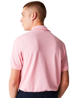 Polo Lacoste Masculina Piquet Slim Fit Stretch Rosa