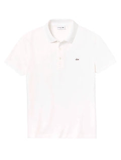 Polo Lacoste Masculina Piquet Slim Fit Stretch Branca
