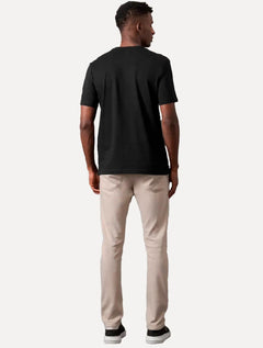 Camiseta Calvin Klein Jeans Masculina Gola V Essentials Logo Lateral Preta