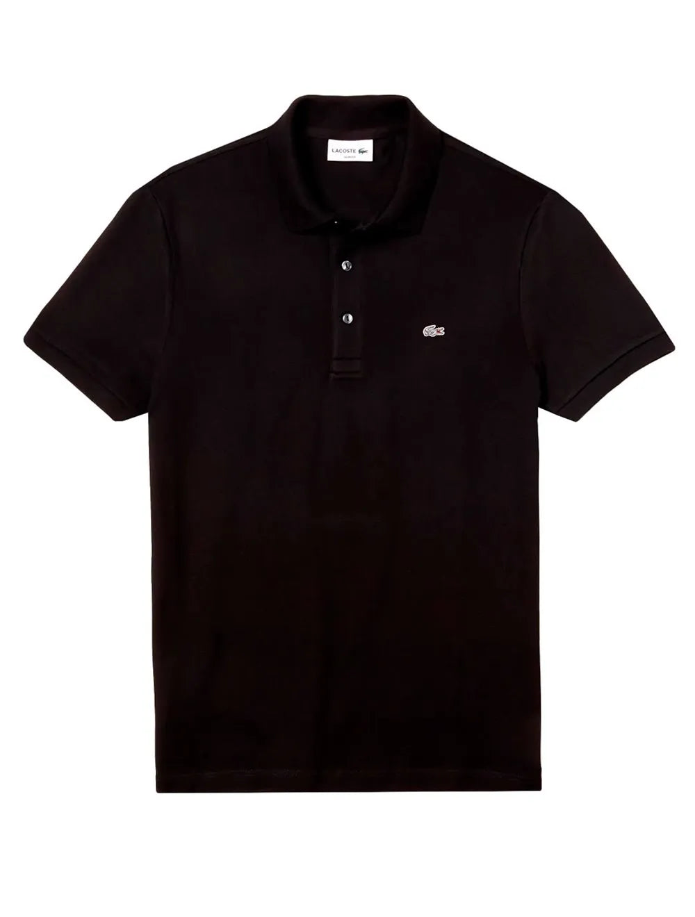 Polo Lacoste Masculina Piquet Slim Fit Stretch Preta