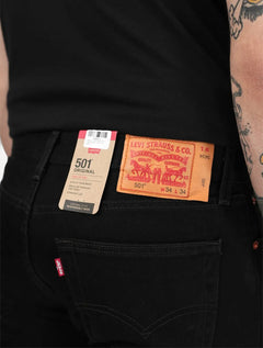 Calça Levis Jeans Masculina 501 Original Regular Preta
