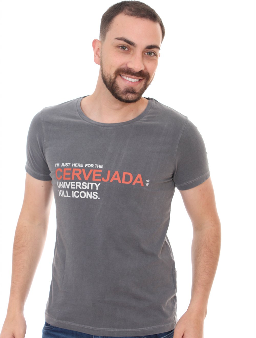 Camiseta Sergio K Masculina Cervejada Grafite